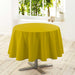 ROUND TABLECLOTH 180 CM PLAIN POLYESTER ESSENTIEL HONEY