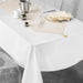 RECTANGLE TABLECLOTH 140x240 CM PLAIN POLYESTER METAL. YARN SILVERY WHITE SILVER