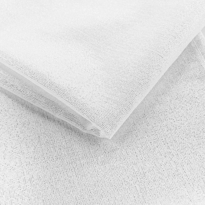 3 TABLE NAPKINS 40 x 40 CM PLAIN POLYESTER METAL. YARN SILVERY WHITE SILVER