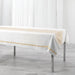 RECTANGLE TABLECLOTH 140 x 240 CM PLAIN COTTON METALLISED YARN ELEGANCIA GOLD