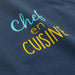 APRON 60 x 84 CM PRINTED COTTON CHEF EN CUISINE YELLOW