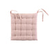 QUILTED CHAIR PAD 40 x 40 CM TWO-TONE COTTON INITIA PINK GREY