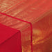 RECTANGLE TABLECLOTH 140x240 CM PLAIN COTTON METALLISED YARN ELEGANCIA RED GOLD