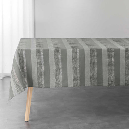 RECTANGLE TABLECLOTH 140x240 CM WOVEN COTTON METALLISED YARN ELDORA GREY SILVER