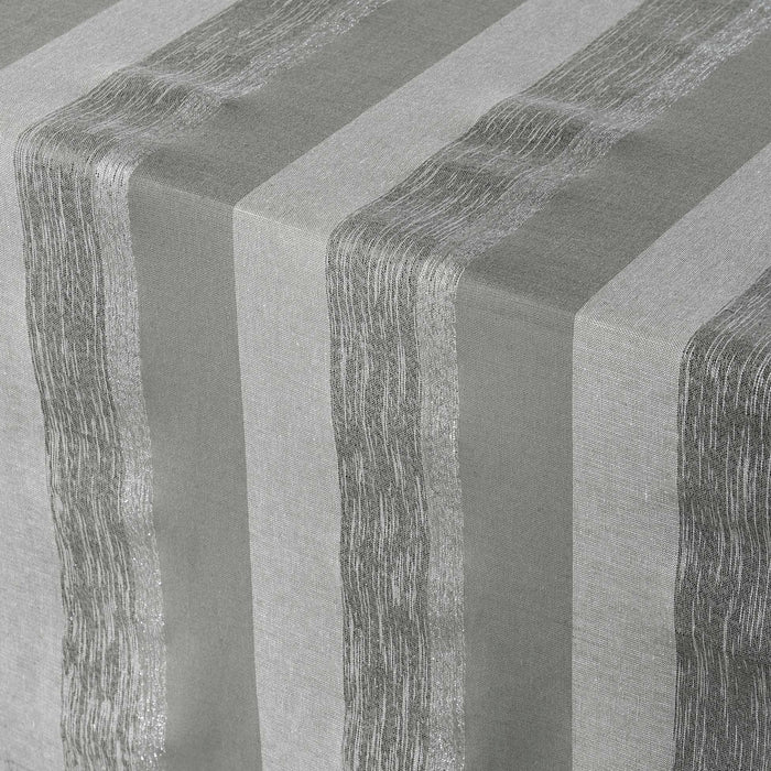 RECTANGLE TABLECLOTH 140x240 CM WOVEN COTTON METALLISED YARN ELDORA GREY SILVER