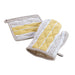 KITCHEN GLOVE  POT HOLDER 18 x 28 CM 20 x 20 CM WOVEN COTTON NATURALINE YELLOW