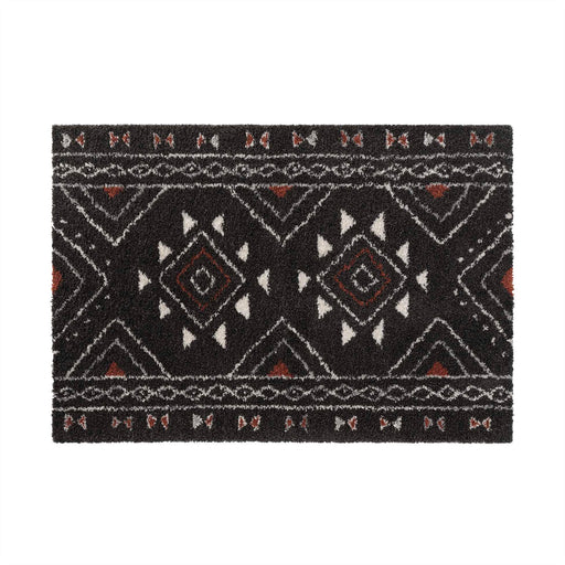 RECTANGULAR MAT 160 x 230 CM POLYPROPYLENE SAHARIENNE BLACK