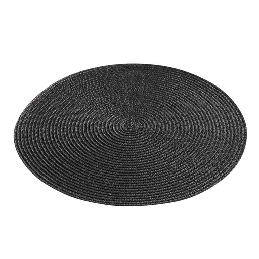 TABLEMAT 35 CM POLYPROPYLENE ZEBULON BLACK