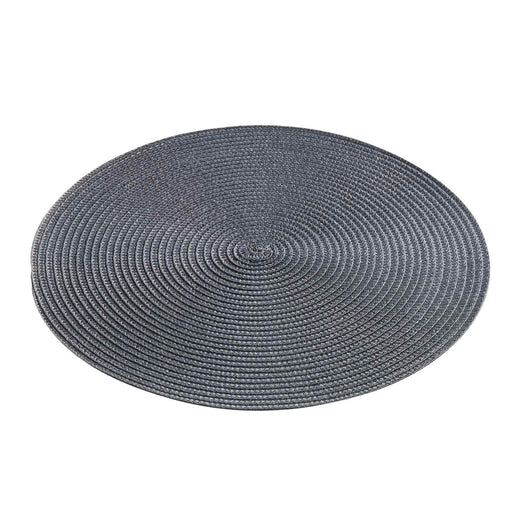 TABLEMAT 35 CM POLYPROPYLENE ZEBULON CHARCOAL GREY