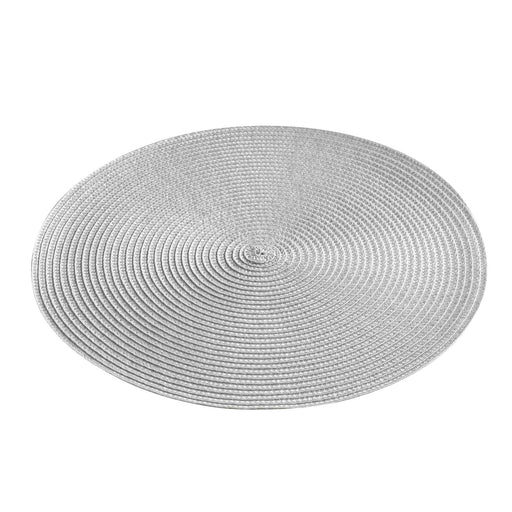 TABLEMAT 35 CM POLYPROPYLENE ZEBULON GREY