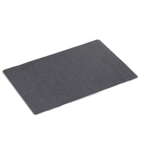 TABLEMAT 28.5 x 44 CM PLAIN GLITTER PVC MIDNIGHT CHARCOAL GREY