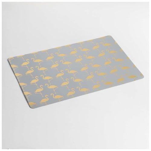 TABLEMAT 28.5 x 43.5 CM METALLIC PRINTED PVC ACAPULCO NATURAL