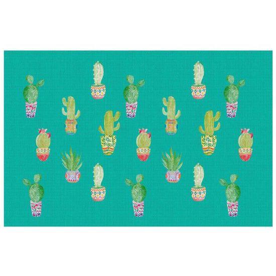 TABLEMAT 28.5 x 43.5 CM PRINTED PVC MELOCACTUS