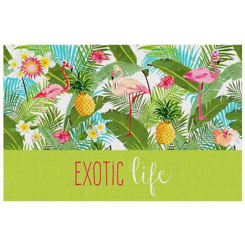 TABLEMAT 28.5 x 43.5 CM PRINTED PVC EXOTIC LIFE