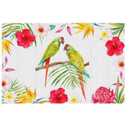 TABLEMAT 28.5 x 43.5 CM PRINTED PVC TROPICOCO WHITE