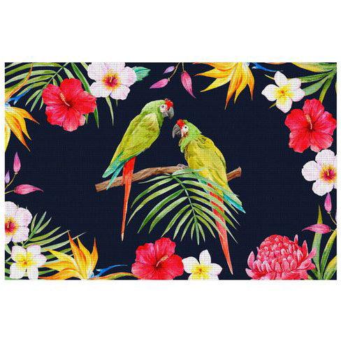 TABLEMAT 28.5 x 43.5 CM PRINTED PVC TROPICOCO PLUM