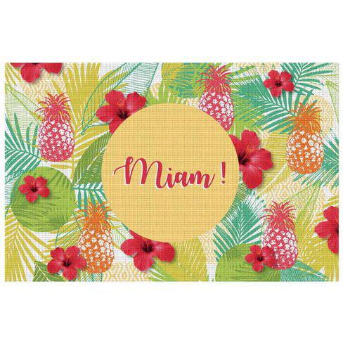 TABLEMAT 28.5 x 43.5 CM PRINTED PVC MIAM GOURMAND