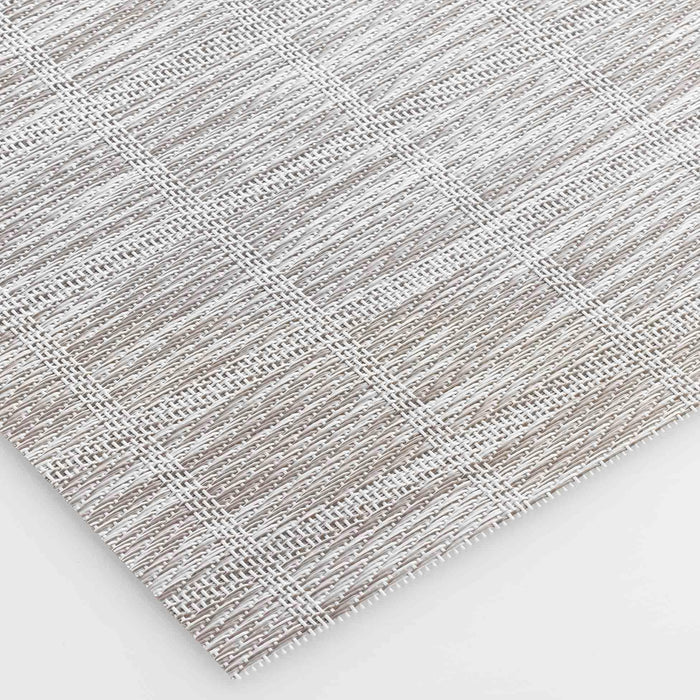 TABLEMAT 30 x 45 CM PVC COUKI TAUPE WHITE