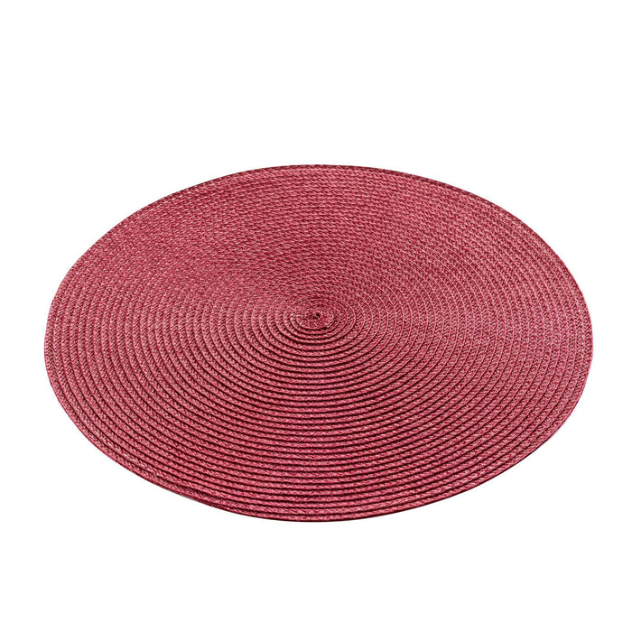 TABLEMAT 35 CM POLYPROPYLENE ZEBULON BURGUNDY