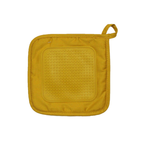 POT HOLDER 19 x 19 CM POLYCOTTON SILICONE CUISTOT YELLOW