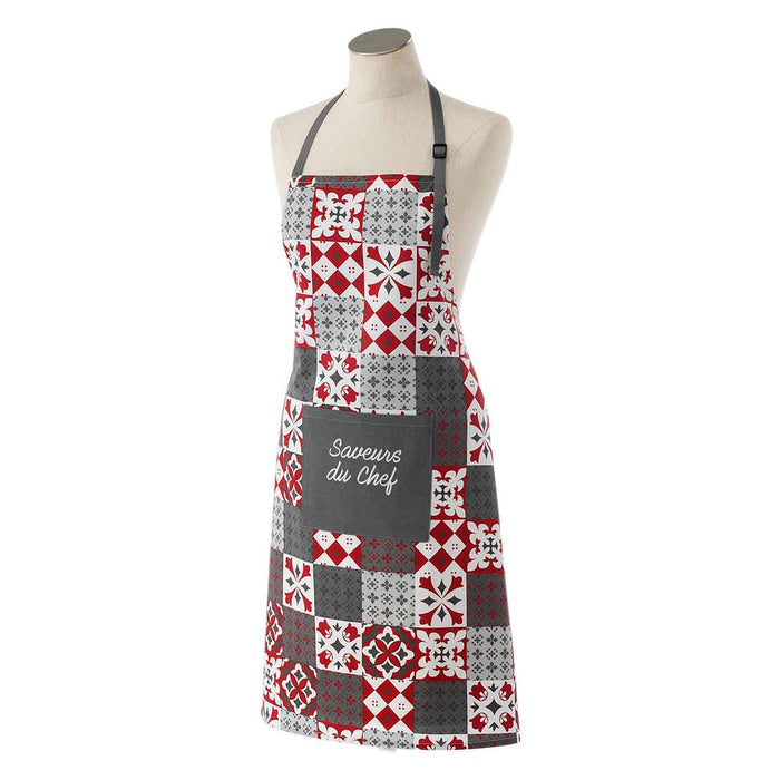 APRON  POCKET 60 x 84 CM EMBROIDERED PRINTED COTTON CREDENCE