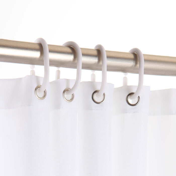 SHOWER CURTAIN WITH HOOKS 180 x 200 CM PRINTED POLYESTER EQUILIBRE