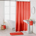 SHOWER CURTAIN WITH HOOKS 180 x 200 CM PLAIN POLYESTER ESSENCIA CORAL