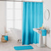 SHOWER CURTAIN WITH HOOKS 180 x 200 CM PLAIN POLYESTER ESSENCIA TURQUOISE