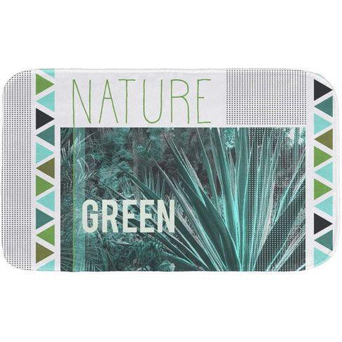 BATH MAT 45 x 75 CM PRINTED MICROFIBRE GREEN NATURE