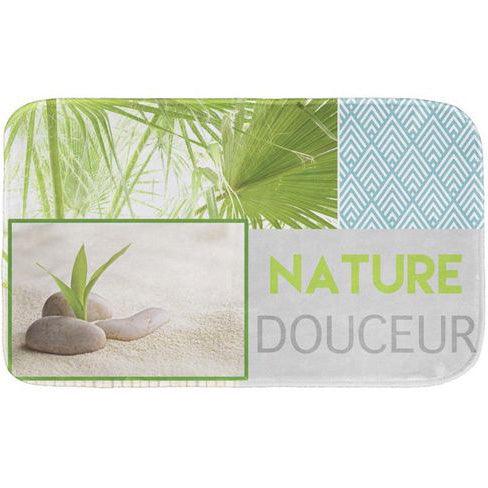 BATH MAT 45 x 75 CM PRINTED MICROFIBRE NATURE DOUCEUR