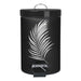 PEDAL BIN 3 L METAL ORBELLA BLACK SILVER