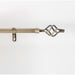 ROD SET EXTENDIBLE DECO 19mm 120 < 210 CM PLATED TWISTY BRASS