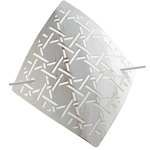 BROOCH TIEBACK 16.5 x 16.5 CM BURNISHED METAL BOBIX WHITE GOLD