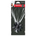 MAGNETIC TIEBACK L 30 x 8 CM BURNISHED METAL MARGERY BLACK SILVER