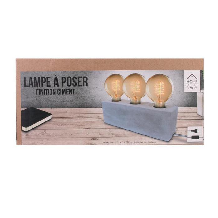 LAMPE A POSER BETON 3 AMPOULES