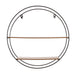 ROUND WALL SHELF 40X10X40CM