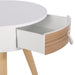 NORA WHITE BEDSIDE 34.5X34.5X47CM