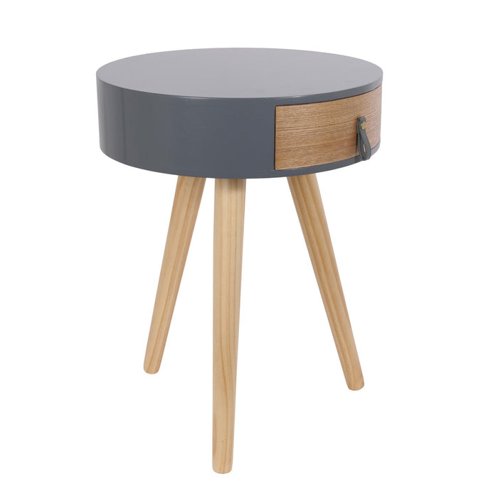 NORA GREY BEDSIDE 34.5X34.5X47CM