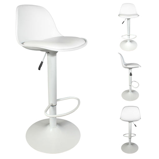 ISAK WHITE BAR STOOL