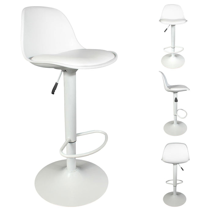 ISAK WHITE BAR STOOL