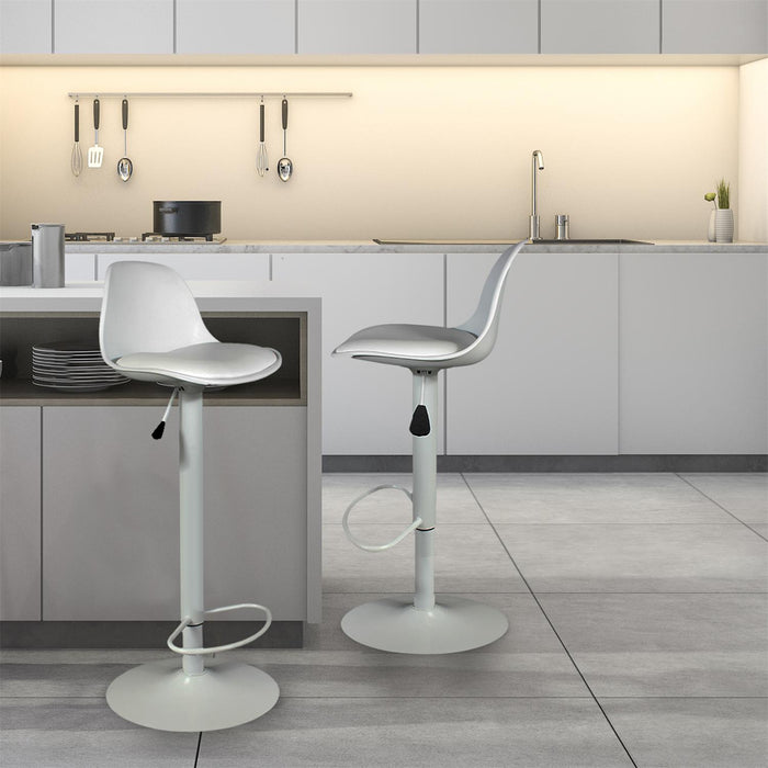 ISAK WHITE BAR STOOL