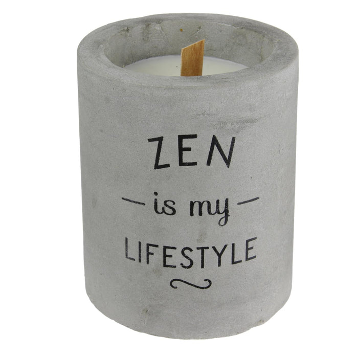 1 piece - ROUND CEMENT CANDLE D8XH10CM - for color option contact us on 03 46 45 47