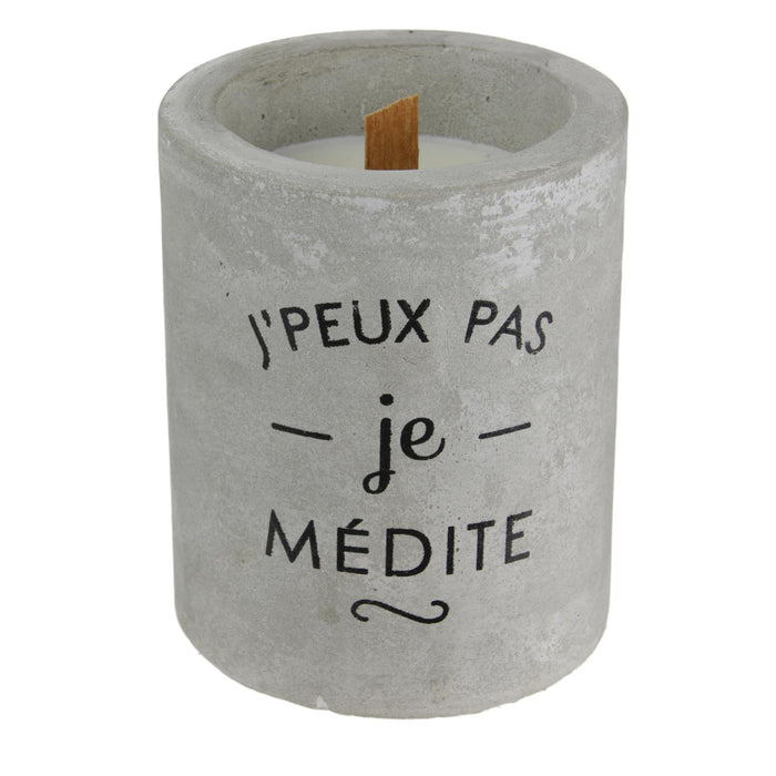 1 piece - ROUND CEMENT CANDLE D8XH10CM - for color option contact us on 03 46 45 47