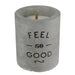 1 piece - ROUND CEMENT CANDLE D8XH10CM - for color option contact us on 03 46 45 47