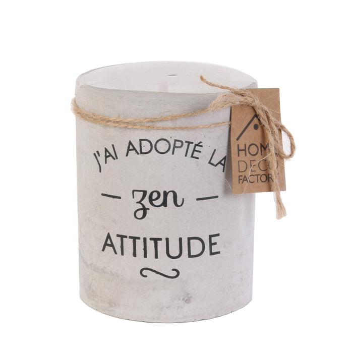 1 piece - ROUND CEMENT CANDLE D8XH10CM - for color option contact us on 03 46 45 47