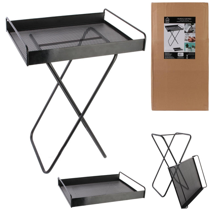 METAL TRAY ON STAND 44X33X45CM