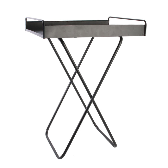 METAL TRAY ON STAND 44X33X45CM