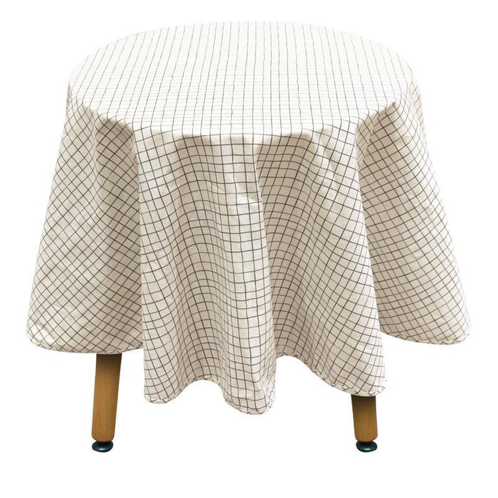 CHECKED ROUND TABLECLOTH 180 CM