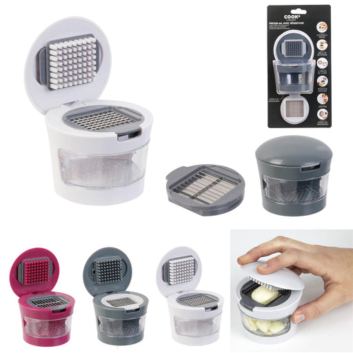 1 piece - GARLIC PRESS WITH RECEPTACLE - for color option contact us on 03 46 45 47