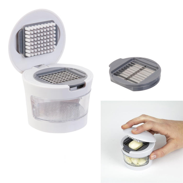 1 piece - GARLIC PRESS WITH RECEPTACLE - for color option contact us on 03 46 45 47